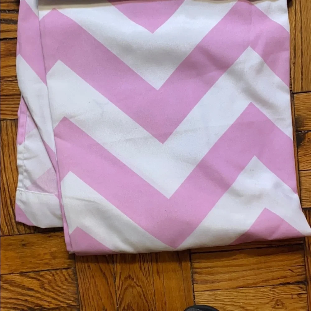 NWT Residence pink and white curtains